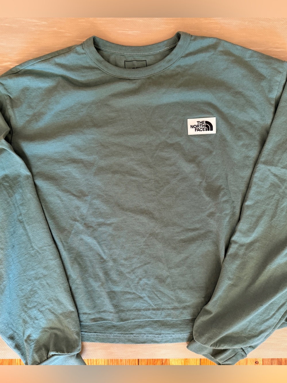 The North Face Long Sleeve Cropped Tee - Teal